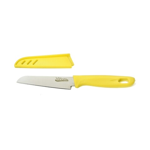 Cutit cu teaca de protectie, Vanora, 9.5 cm, galben mezoni.ro