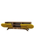 Comoda TV, Hommy Craft, Defne, 145x37x37 cm, PAL, Nuc / Galben