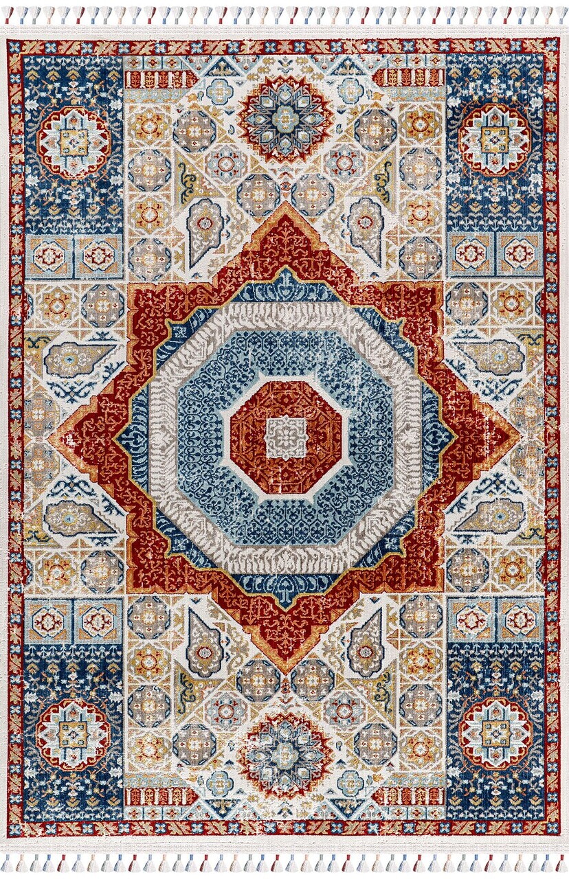 Covor, Antıque An003, 120x180 cm, Poliester, Multicolor — imaginea 3
