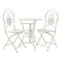 Set mobilier de gradina White, InArt, 3 piese, alb