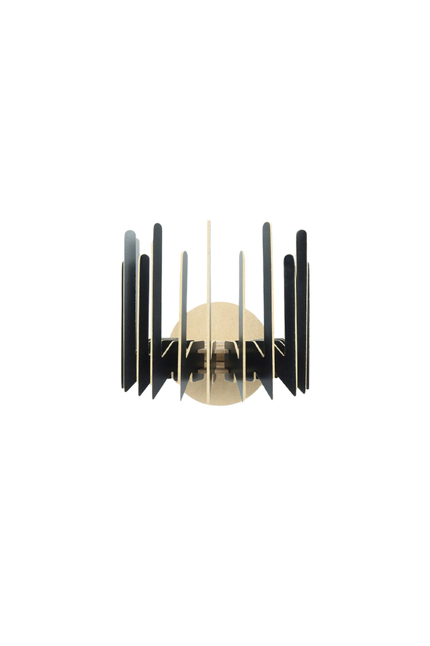 Aplica de perete, FullHouse, 390FLH2112, MDF  , Negru