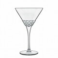 Set 4 pahare martini, Roma 1960, Luigi Bormioli, 207 ml, sticla cristal