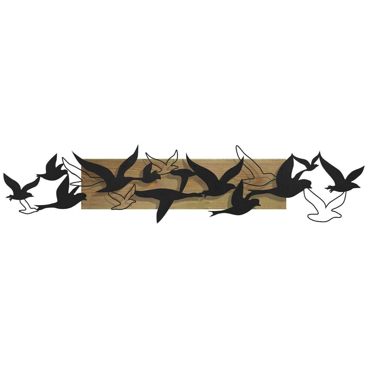 Decoratiune de perete, Libertà, Cadru: Lemn (Grosime: 2 cm), Verde/Negru — imaginea 7