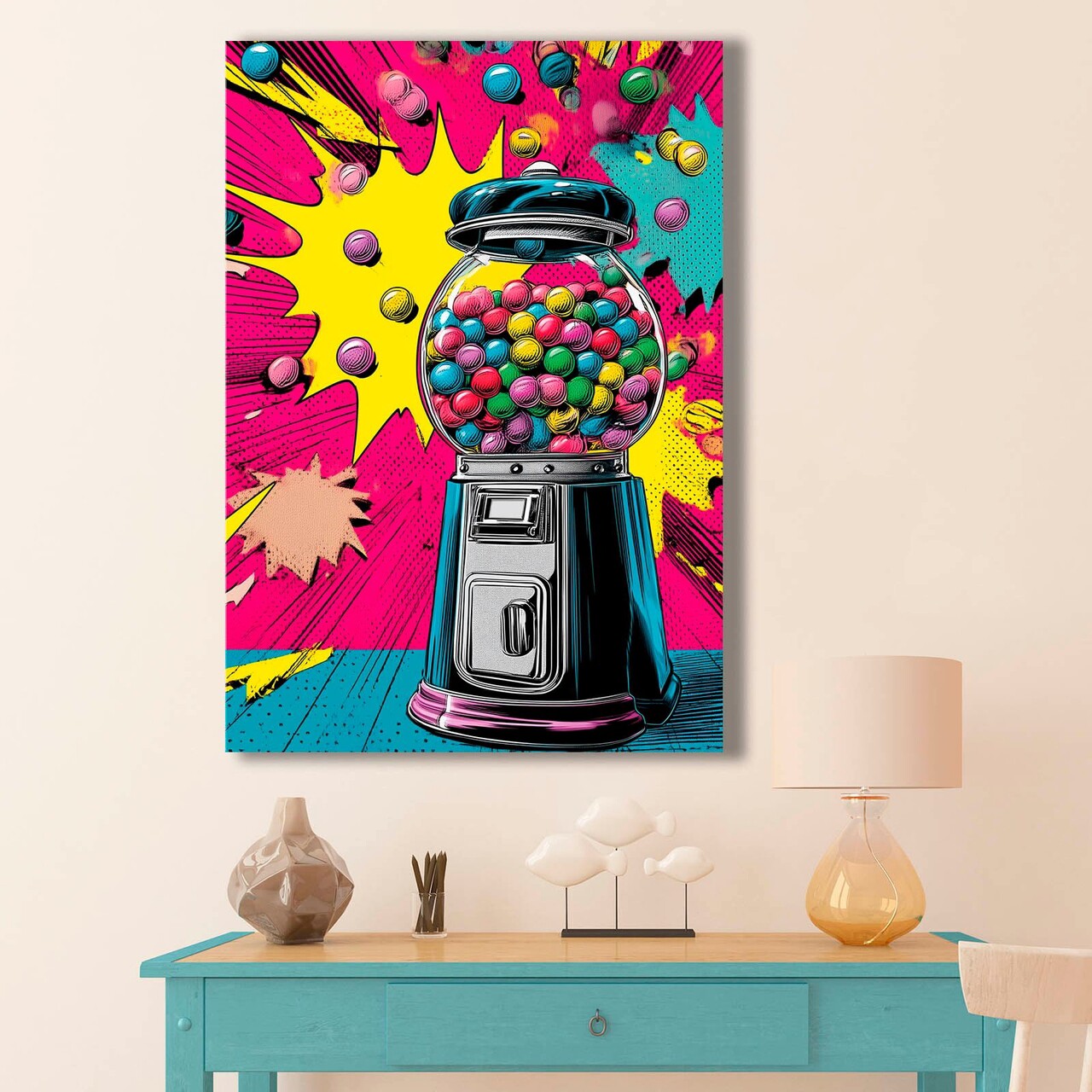 Tablou decorativ BSRPOPC-009 Lemn Multicolor