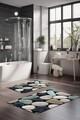 Set covorase de baie, Cartwright, CT-5264, Poliester, Multicolor