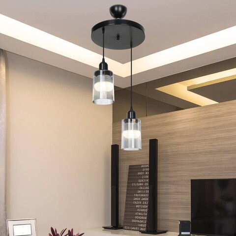 Lustra siyah, asz.1478, squid lighting, 68x30x30, 20w, negru