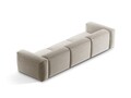 Canapea 4 locuri, Bergamo, Cosmopolitan Design, 364x108x70 cm, tesatura structurata, bej