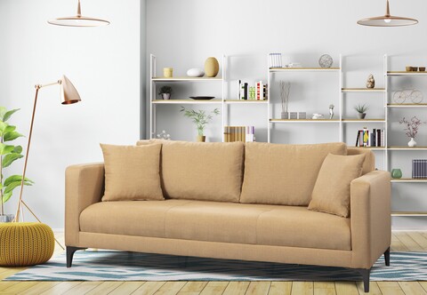 Canapea WESTOR, Pandia Home, 205x95x80 cm, lemn, bej 205x95x80 imagine model 2022