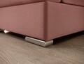 Coltar extensibil dreapta 3 locuri ELTAP, RT-24NU, Siber, 270x186x93 cm, lemn/poliester, roz