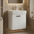 Dulap de baie cu chiuvetă, Hanah Home, Orbit 55, Alb