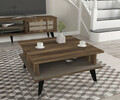 Masuta de cafea, Tera Home, Logan, 72x38.2x72 cm, PAL, Maro