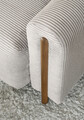 Canapea extensibila 3 locuri, ELTAP, SO-ARC-OA-18JAR, Arcadova, 244x97x97 cm, lemn/poliester, bej/stejar