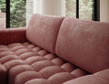 Coltar extensibil stanga 4 locuri ELTAP, Bon-13, Bonett, 250x175x92 cm, lemn/poliester, roz inchis