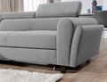 Coltar extensibil stanga 4 locuri ELTAP, Mari-03, Mariall, 288x200x92 cm, lemn/poliester, gri