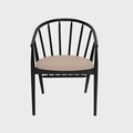 Scaun Calido, Homla, 58x55x78 cm, lemn/poliester, negru