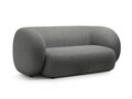 Canapea modulara 2 locuri, Kate, Micadoni, 183x99x76 cm, tesatura boucle, gri inchis
