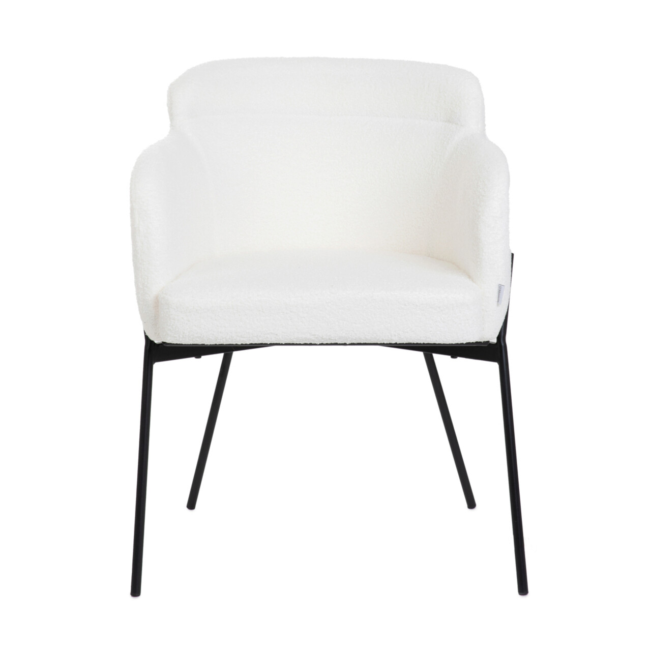 Scaun Fluffy, Homla, 60x57x78 cm, metal/poliester Boucle, ecru - 1 | YEO