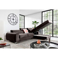 Coltar extensibil dreapta 3 locuri ELTAP, RT-22VE, Grayson, 278x205x92 cm, lemn/poliester, maro
