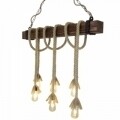 Candelabru All Design, handmade, 100x120x15 cm, Beige Walnut