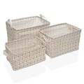 Set 3 cosuri pentru depozitare Camy, Versa, 35 x 25 x 22 cm, poliester