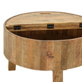 Masuta de cafea Darian, Pakoworld, 90x90x45 cm, lemn de mango, natural