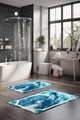 Set covorase de baie, Cartwright, CT-5030, Poliester, Multicolor