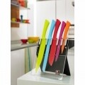Set 5 cutite cu suport, Amefa, Love Colour, inox/plastic, multicolor