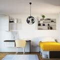 Lustra Dunya, Maison in Design, Ø30 cm, 1 x E27, 40W, negru