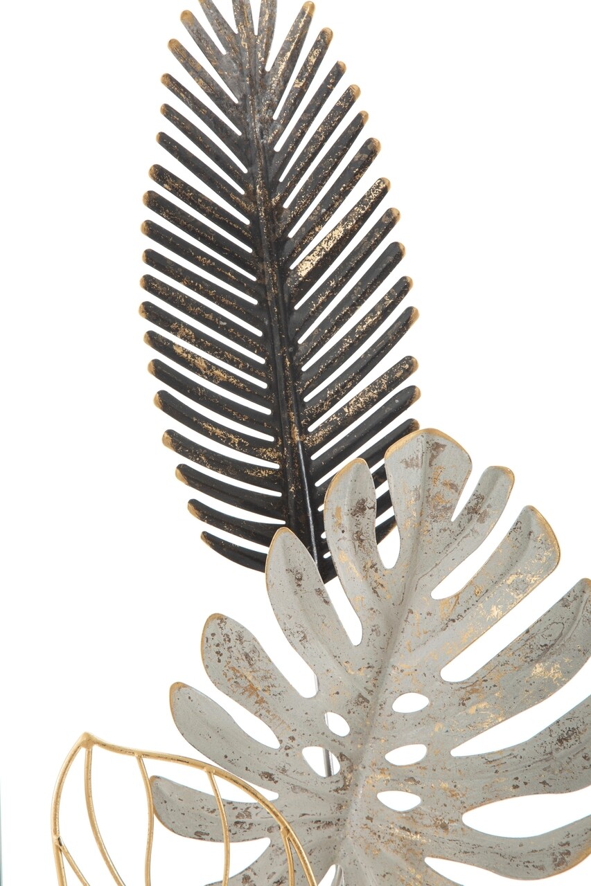 Decoratiune de perete 3D Tropical, Mauro Ferretti, 28.5x74 cm, fier - 2 | YEO