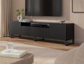 Comoda TV ADRK, Femur, 200x41x53 cm, PAL laminat, negru