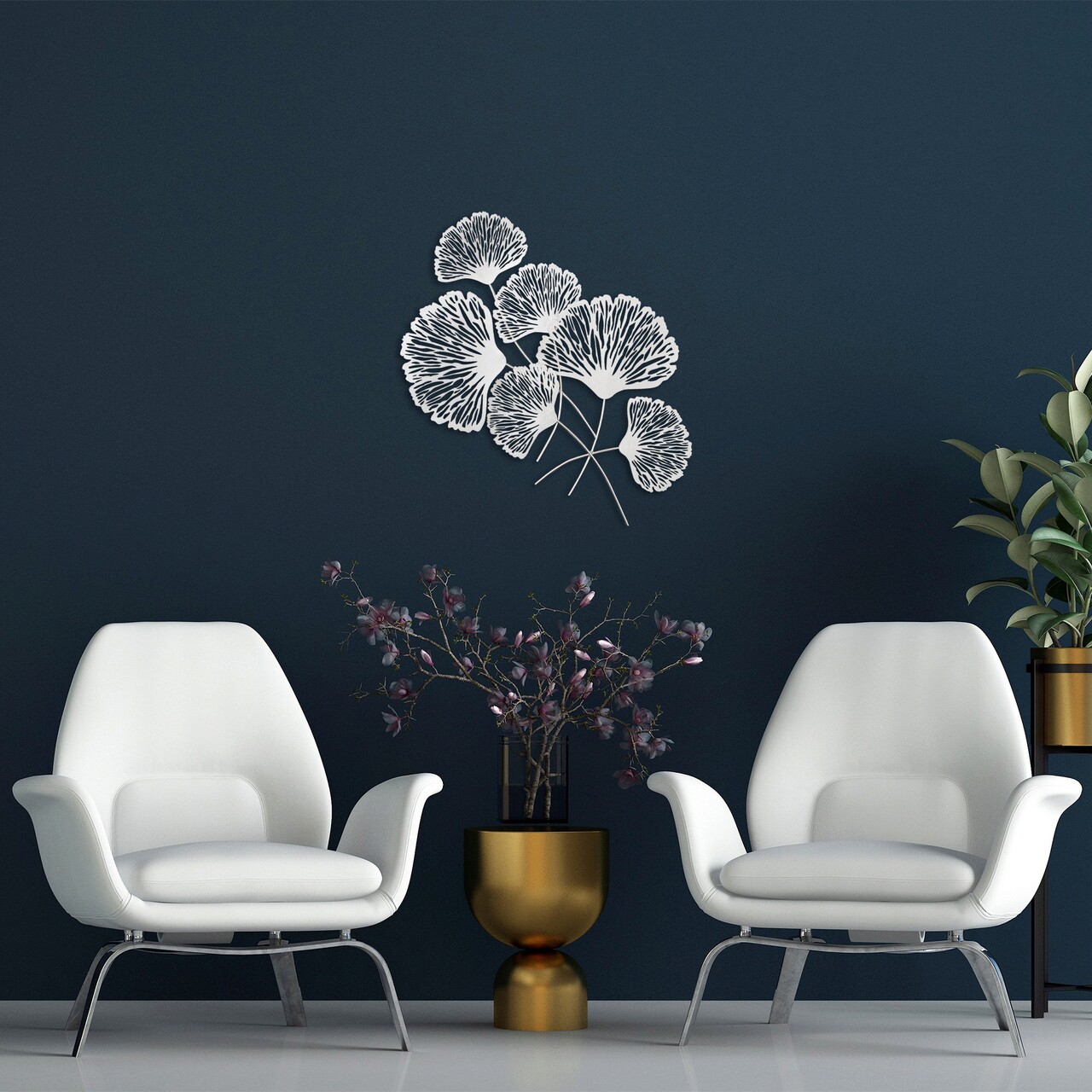 Decoratiune de perete, Tween v3, Metal, Dimensiune: 58 x 75 cm, Multicolor - 2 | YEO
