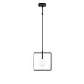 Lustra, Fulgor, 942FLG1128, Metal, Alb/Negru
