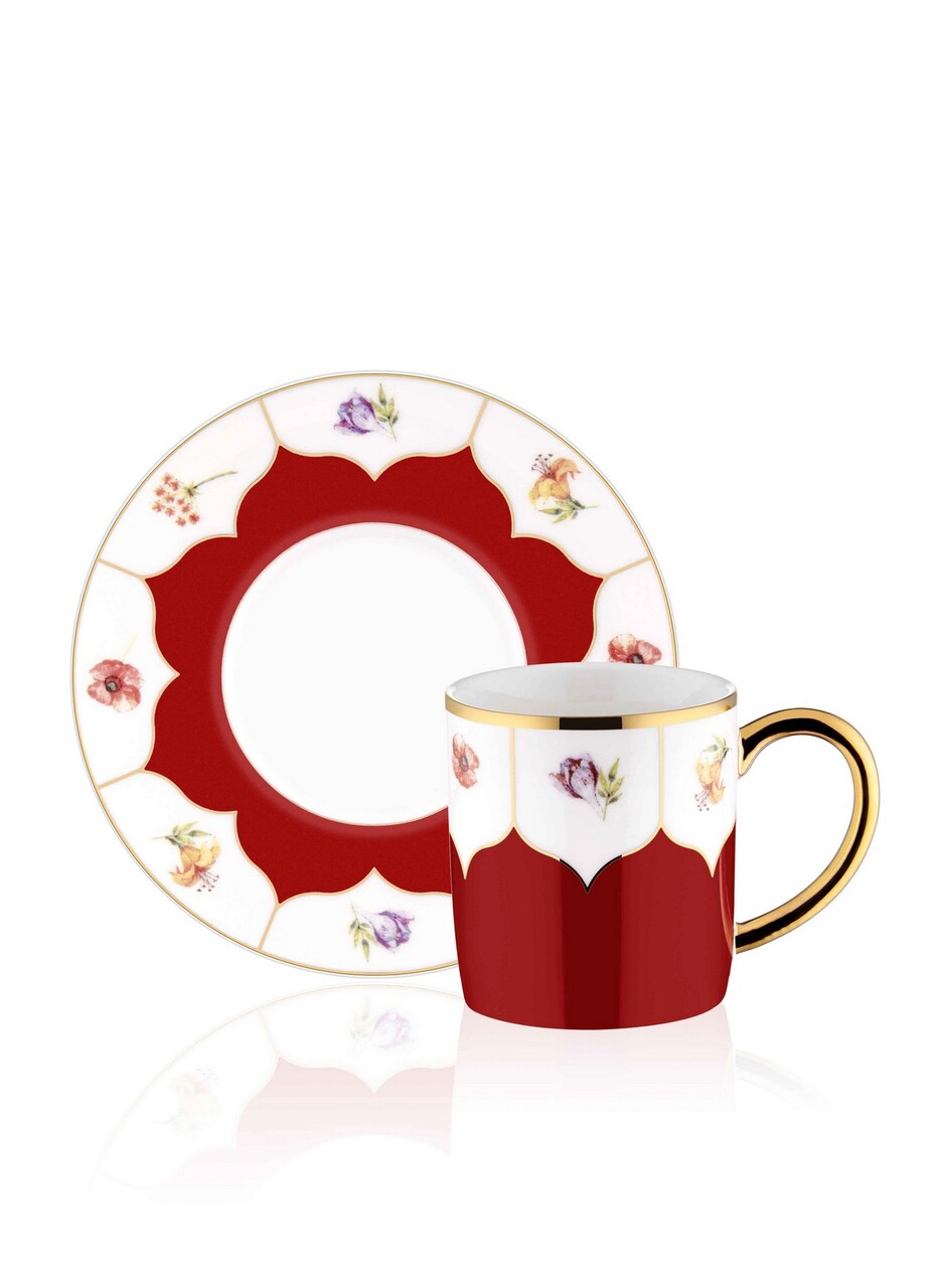 Set cesti de cafea, Mia, 742TMA7547, Sticla, Multicolor - 1 | YEO