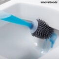 Perie de toaleta cu dozator de sapun, Bruilet InnovaGoods, fixare adeziva pe perete, 10x45 cm