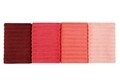 Set 4 prosoape de baie 406, Beverly Hills Polo Club, 70x140 cm, bumbac, roz deschis