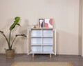 Bufet, Wolina, Bohem, 90x105x41 cm, MDF , Alb / Stejar