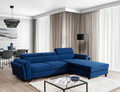 Coltar extensibil dreapta 4 locuri ELTAP, Mari-70, Mariall, 288x200x92 cm, lemn/poliester, albastru