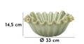 Vas decorativ Venice, Mauro Ferretti, 33x14.5 cm, ceramica, verde