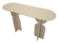 Consola Dune, Mauro Ferretti, 120x40x75.5 cm, fier, crem