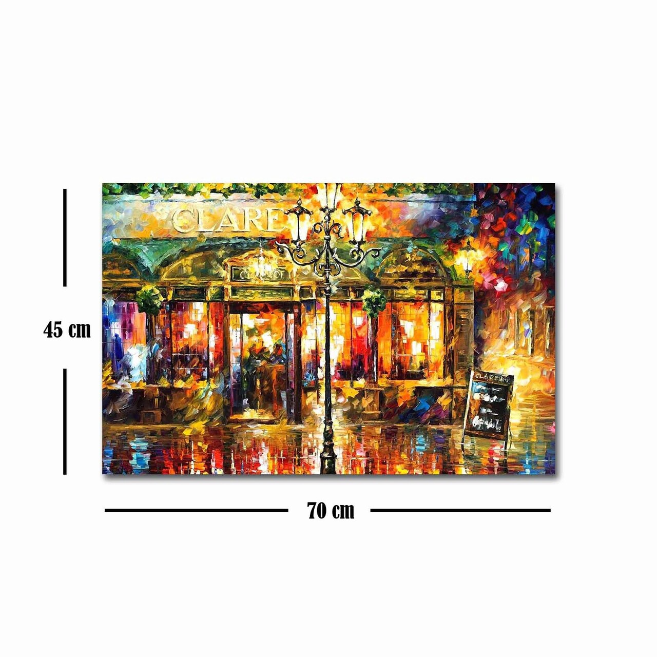 Tablou decorativ, FAMOUSART-086, Canvas, Dimensiune: 45 x 70 cm, Multicolor