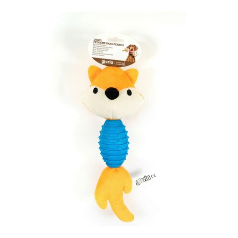 Jucarie cu sunet pentru caini denis fox, gloria, 33 cm, poliester/cauciuc