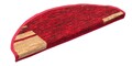 Covor scari Phoenix Semirotund, Decorino, 23x64 cm, poliamida, rosu