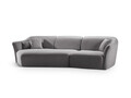 Coltar stanga 5 locuri, Hailey, Micadoni Home, 292x138x79 cm, tesatura boucle, caramiziu
