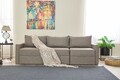 Canapea extensibila cu 3 locuri, Balcab Home, 825BLC4326, Cadru: 100% LEMN DE BRAD, Maro