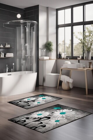 Set covorase de baie, Cartwright, CT-5378, Poliester, Multicolor
