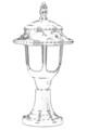 Lampa de exterior, Avonni, 685AVN1193, Plastic ABS, Negru