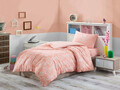 Lenjerie de pat pentru o persoana, Pure - Powder, EnLora Home, 65% bumbac/35% poliester