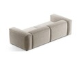 Canapea 3 locuri, Bergamo, Cosmopolitan Design, 264x108x70 cm, tesatura structurata, bej