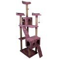 Casă pentru pisici, Paws & Whiskers, Savana, MATERIAL TEXTIL WELSOFT, Roz prafuit