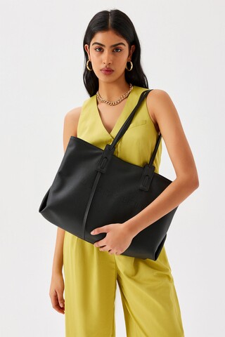 Geanta, Lucky Bees, 379 Black, piele ecologica, negru